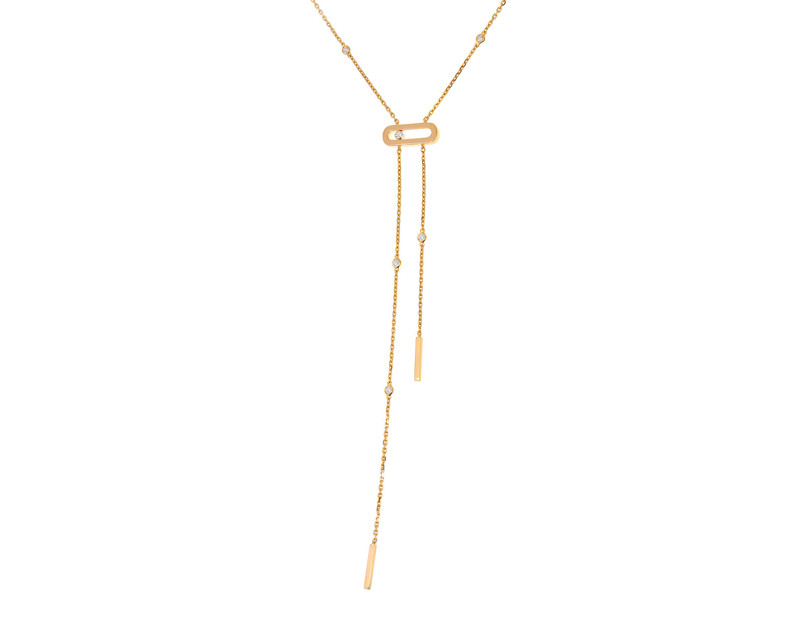 Оригинальное золотое колье Messika Move Uno Classique 020424/9