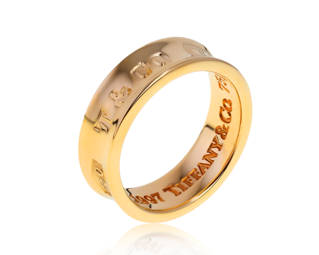 Оригинальное золотое кольцо Tiffany&Co 1837 300321/9
