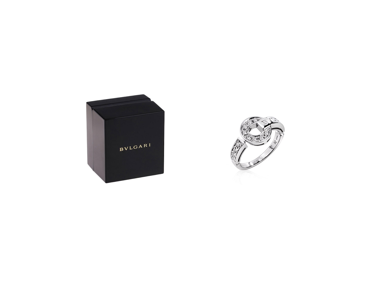 Оригинальное золотое кольцо с бриллиантами 0.28ct Bvlgari