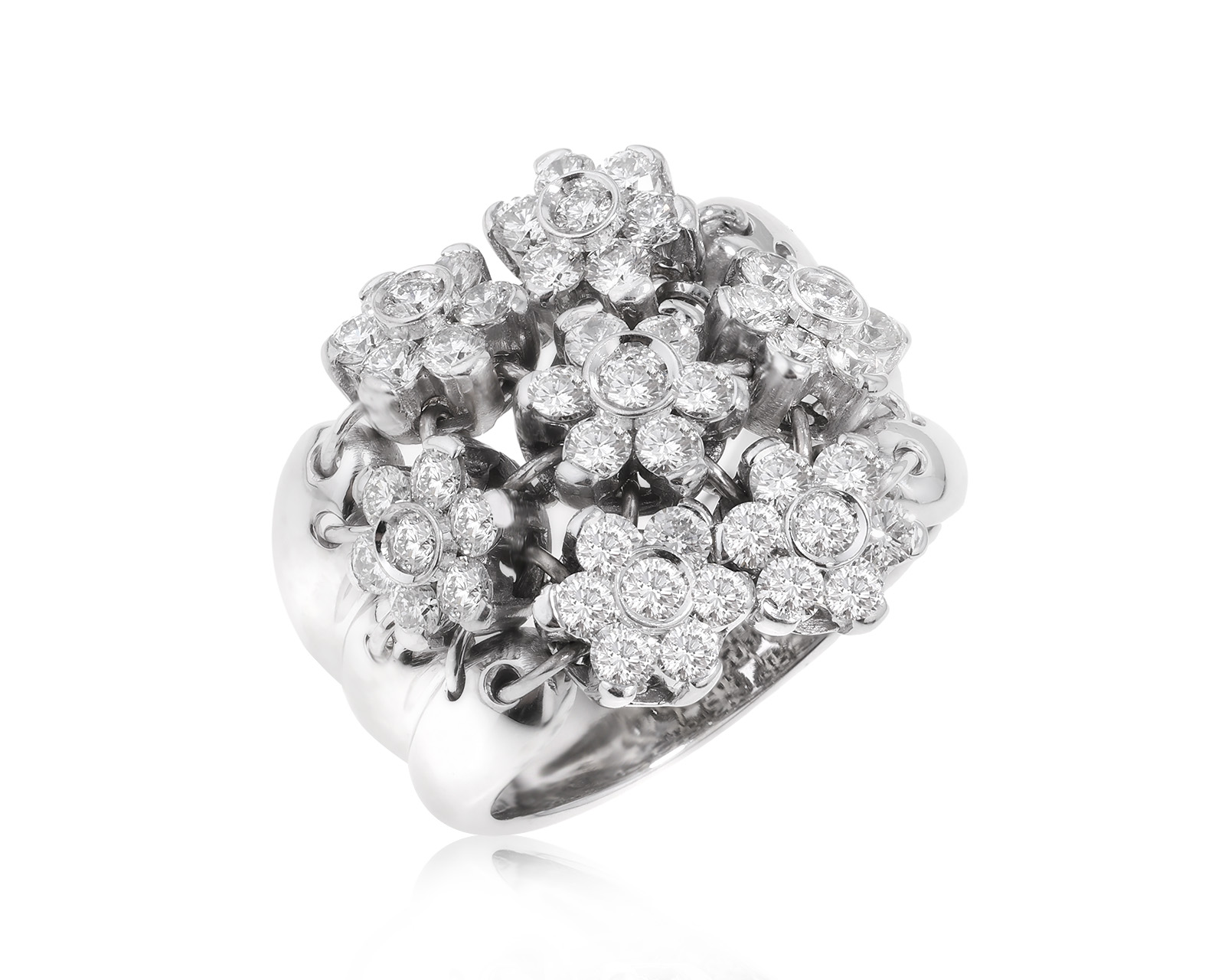 Золотое кольцо с бриллиантами 1.18ct