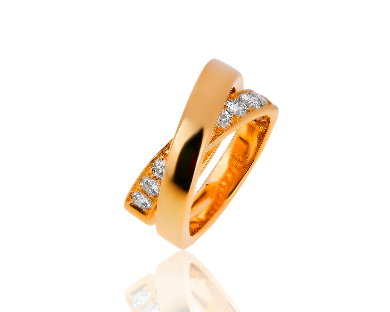 Оригинальное золотое кольцо с бриллиантами 1.10ct Cartier 251119/10
