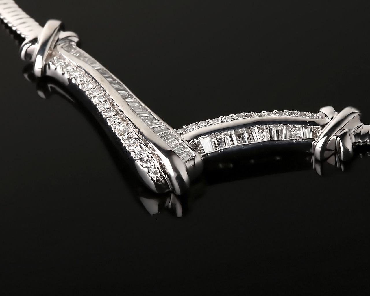 Итальянское золотое колье с бриллиантами 2.16ct 180816/6