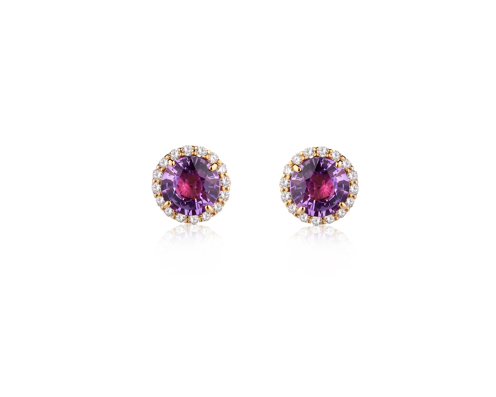 Оригинальные золотые серьги с сапфирами 1.09ct Lykov`s Jewellery 210726/КМ439