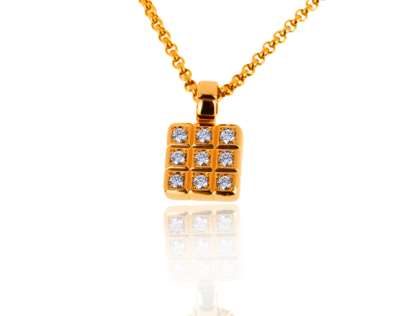 Оригинальный золотой кулон с бриллиантами 0.35ct Chopard 231119/8