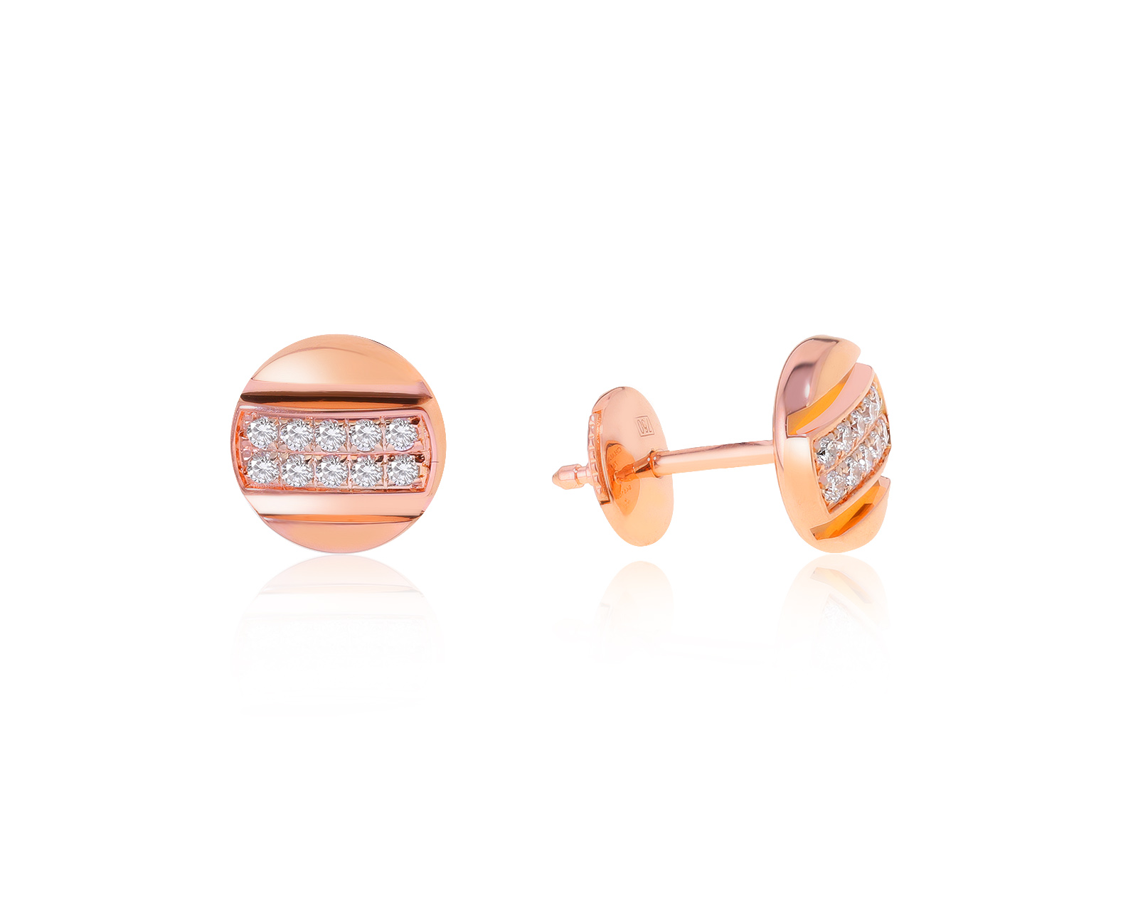 Оригинальные золотые серьги Chaumet Class One 250122/4