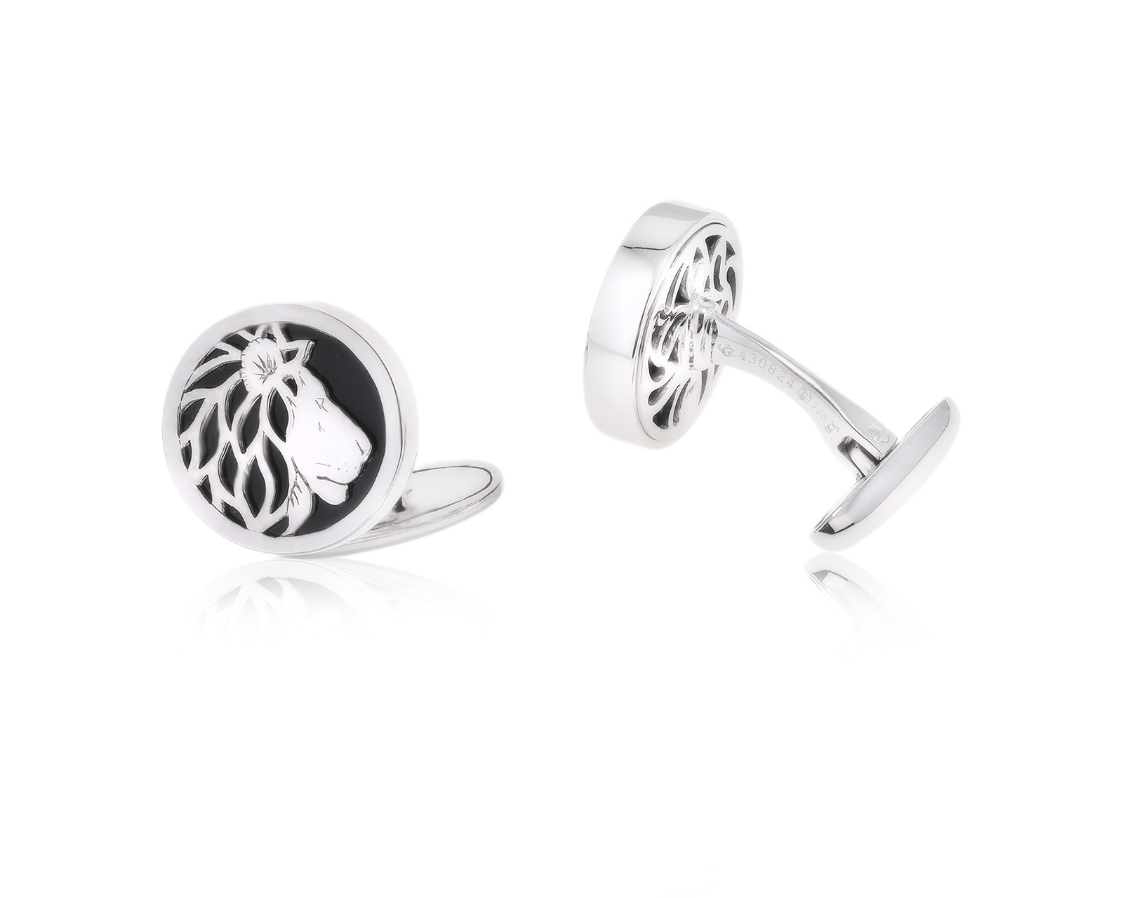 Оригинальные золотые запонки Carrera y Carrera Leon Bestiario 301123/8