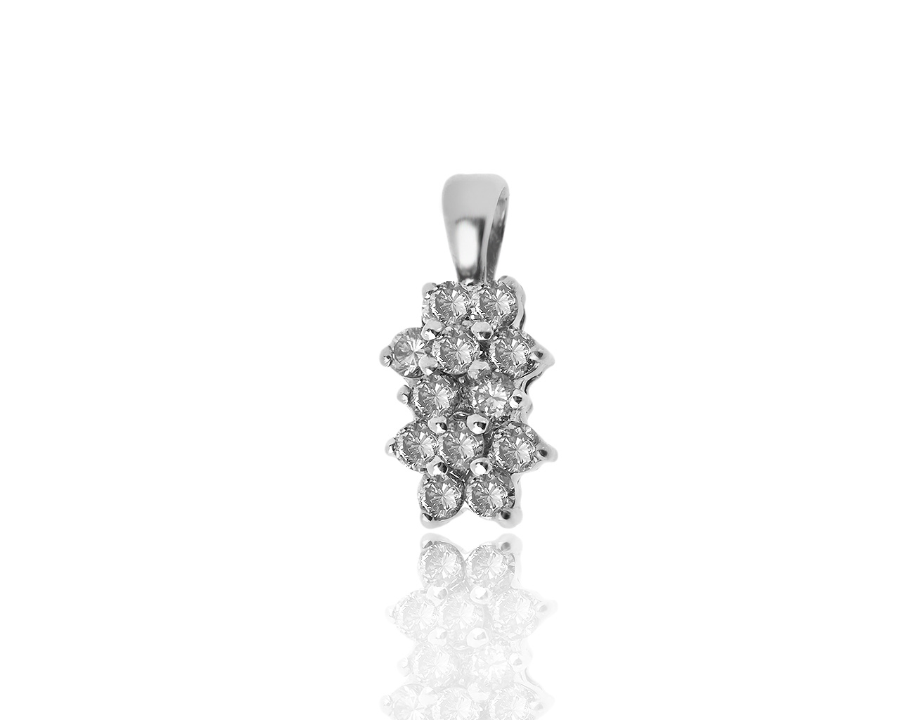 Изящный золотой кулон с бриллиантами 0.18ct 020418/1