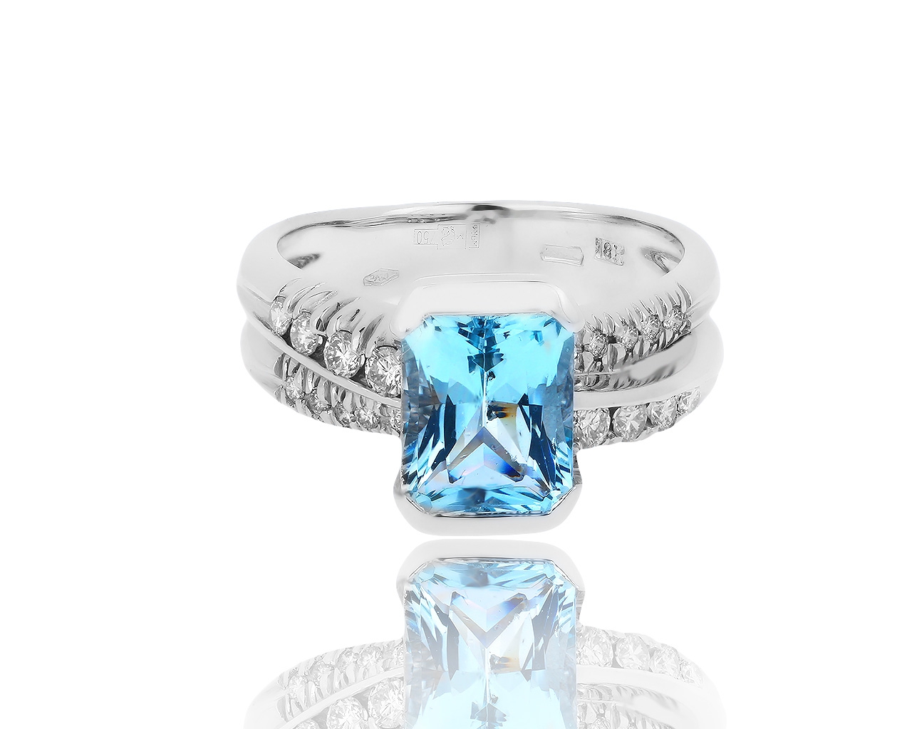 Оригинальное золотое кольцо с бриллиантами 0.30ct Alessandro Musio 010719/2