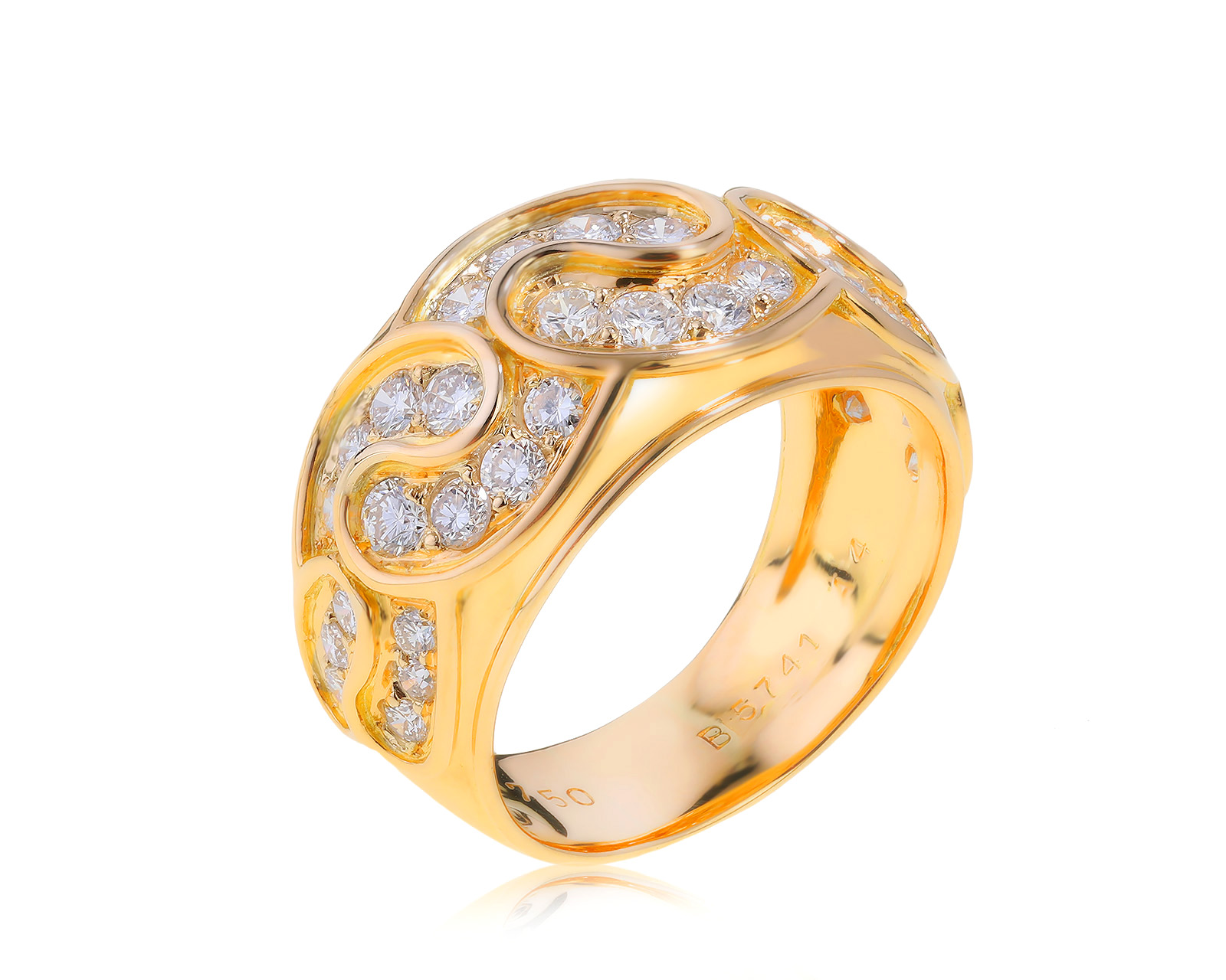 Оригинальное золотое кольцо Van Cleef & Arpels 071121/4
