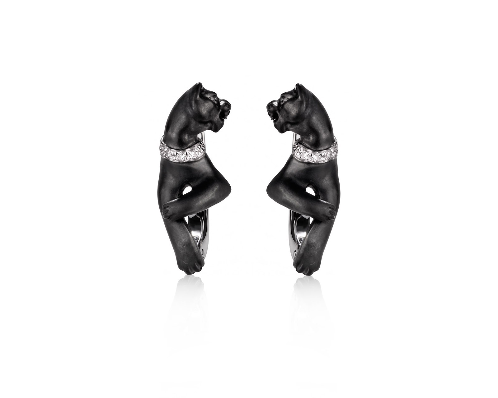 Золотые серьги с бриллиантами 0.03ct 990525/1