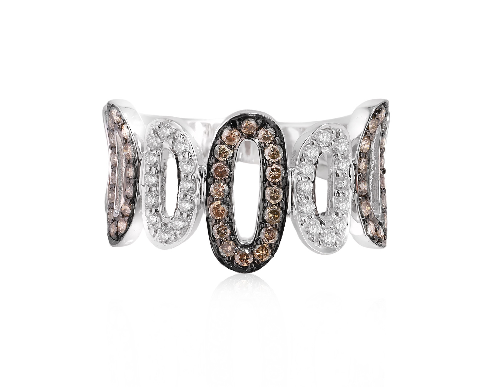 Золотое кольцо с бриллиантами 0.75ct