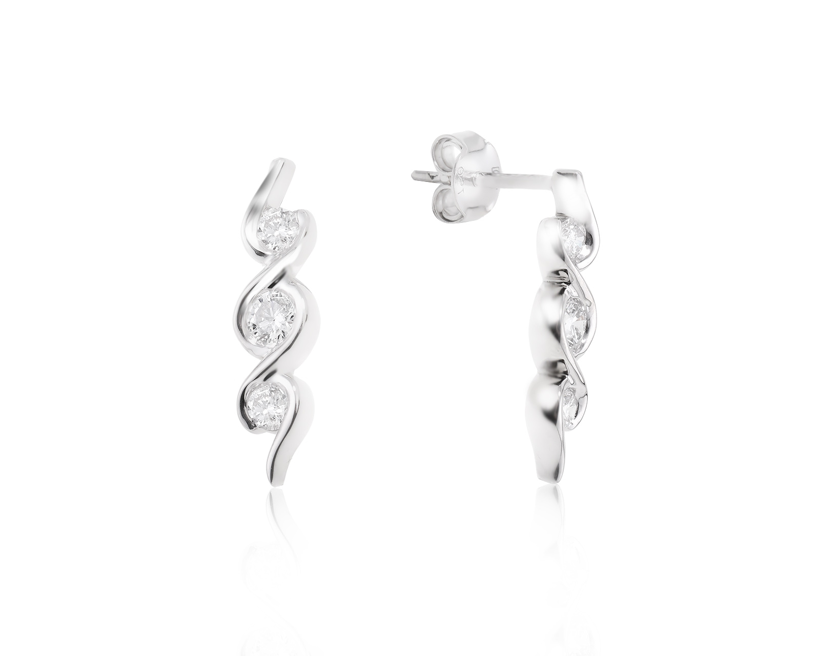 Золотые серьги с бриллиантами 0.50ct 260224/3