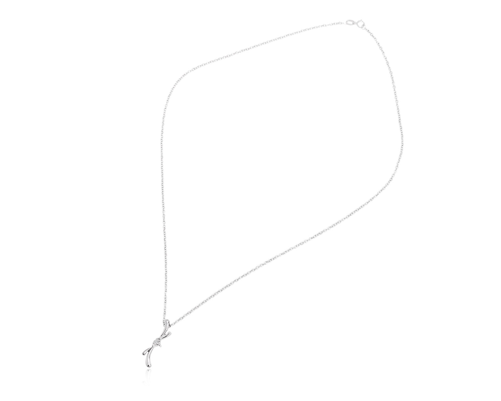 Золотой кулон с бриллиантом 0.08ct