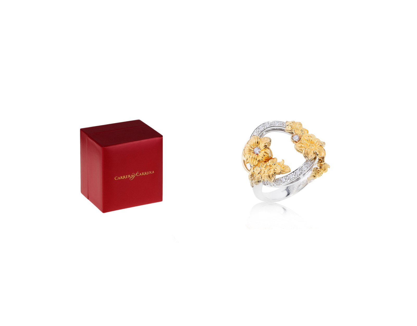 Оригинальное золотое кольцо Carrera y Carrera Emperatriz