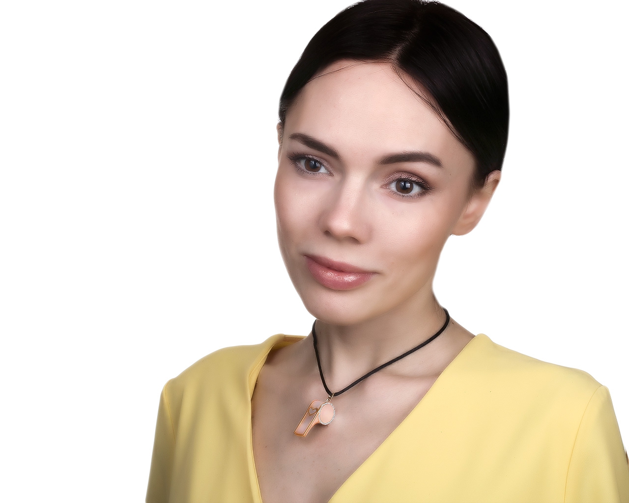 Оригинальный золотой кулон с бриллиантами 0.45ct Victoria Casal