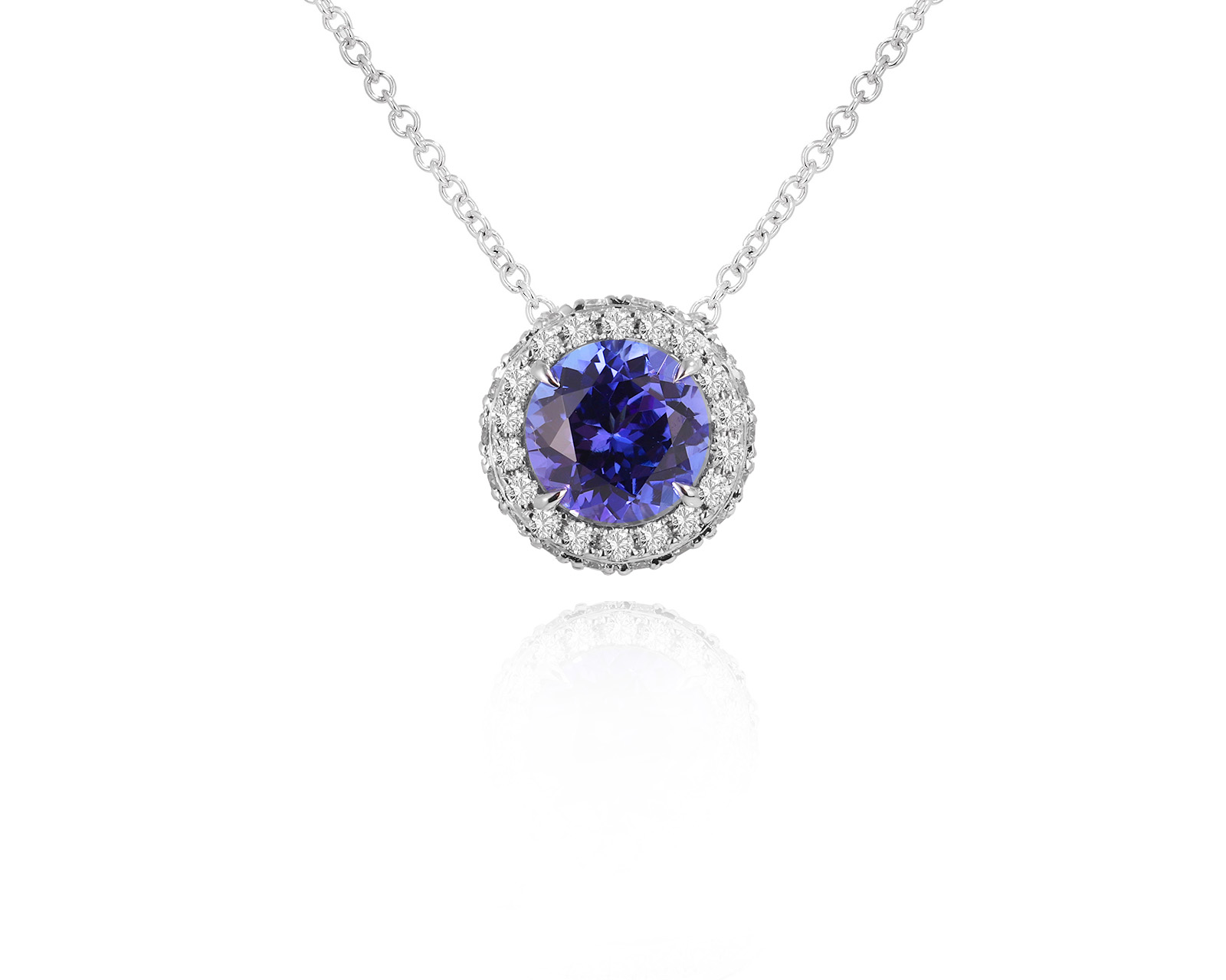 Золотой кулон с танзанитом 2.12ct Evgeny Matveev 100225/Б90