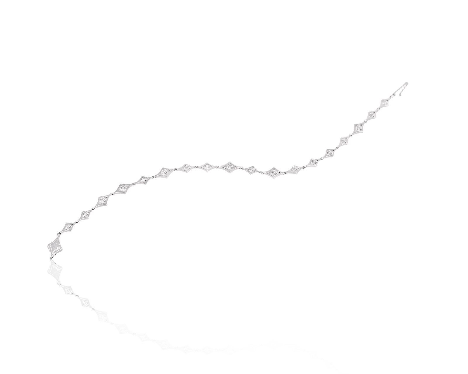 Оригинальный золотой браслет с бриллиантами 1.41ct De Beers 210521/4