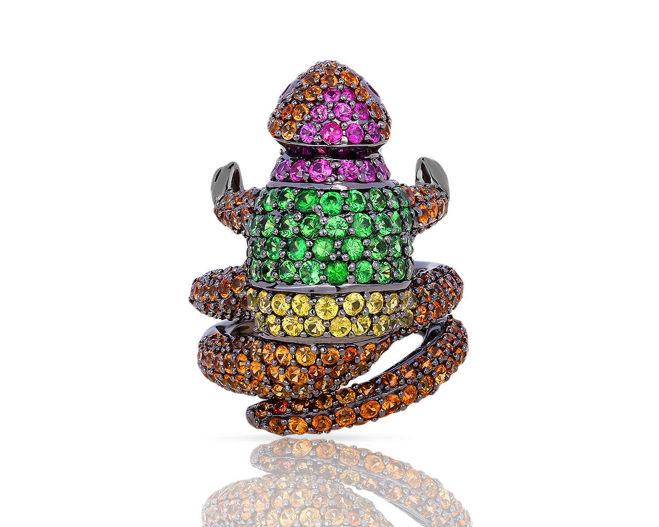 Яркое золотое кольцо с сапфирами 6.07ct Safo Joailleri 200417/6 Яркое золотое кольцо с сапфирами 6.07ct Safo Joailleri 200417/6
