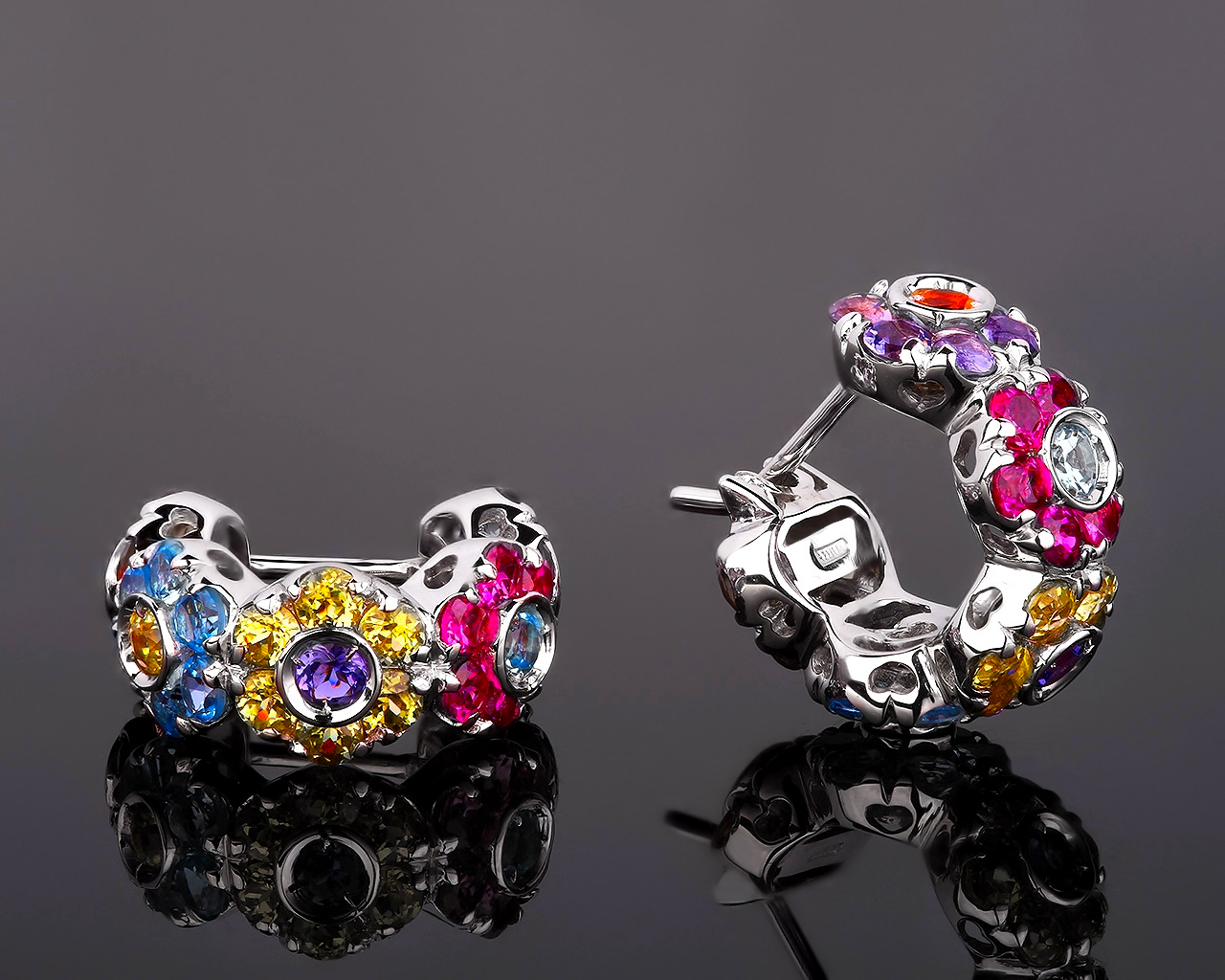 Яркие золотые серьги Pasquale Bruni 291217/4