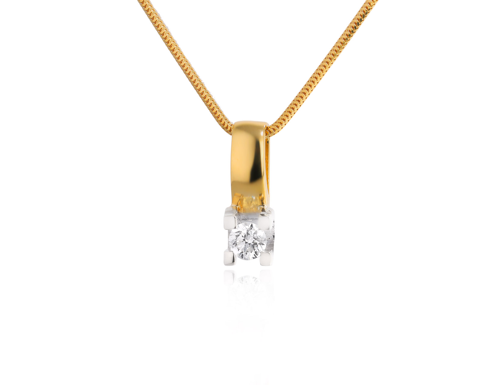 Оригинальный золотой кулон с бриллиантом 0.45ct Arte Diore 140225/23 Оригинальный золотой кулон с бриллиантом 0.45ct Arte Diore 140225/23
