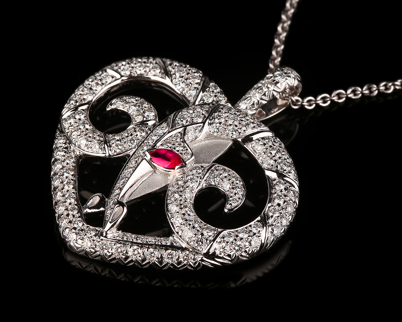 Золотой кулон с бриллиантами 1.19ct Vendome 100616/14