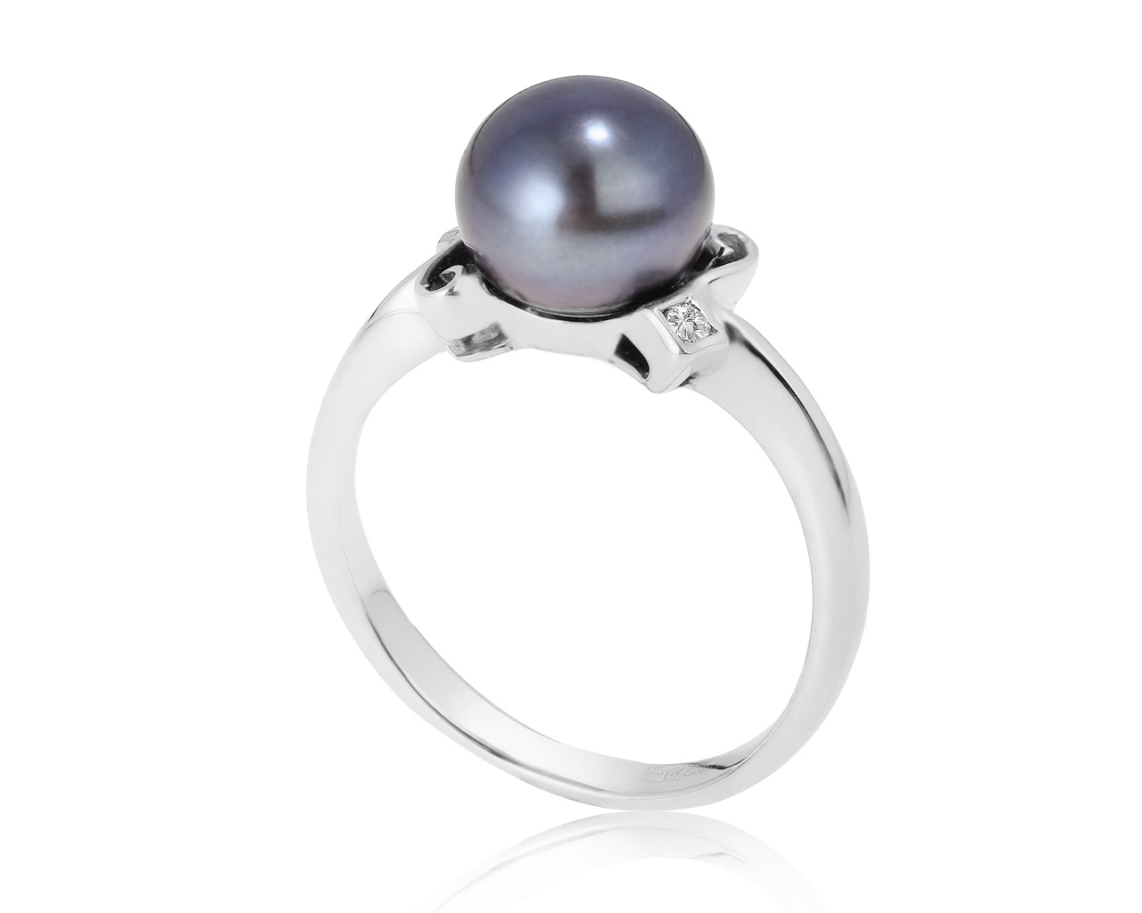 Притягательное золотое кольцо с жемчугом 8.40 мм 010421/4