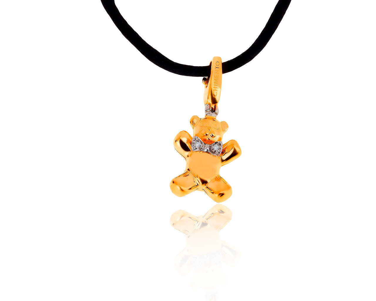 Оригинальный золотой кулон с бриллиантами 0.02ct Chimento 200719/3