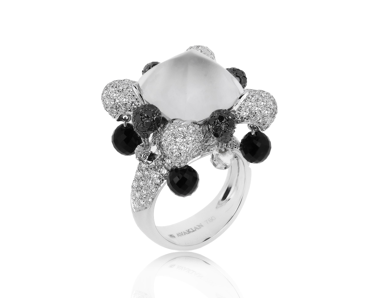 Оригинальное золотое кольцо с хрусталем 16.01ct Avakian 160119/1