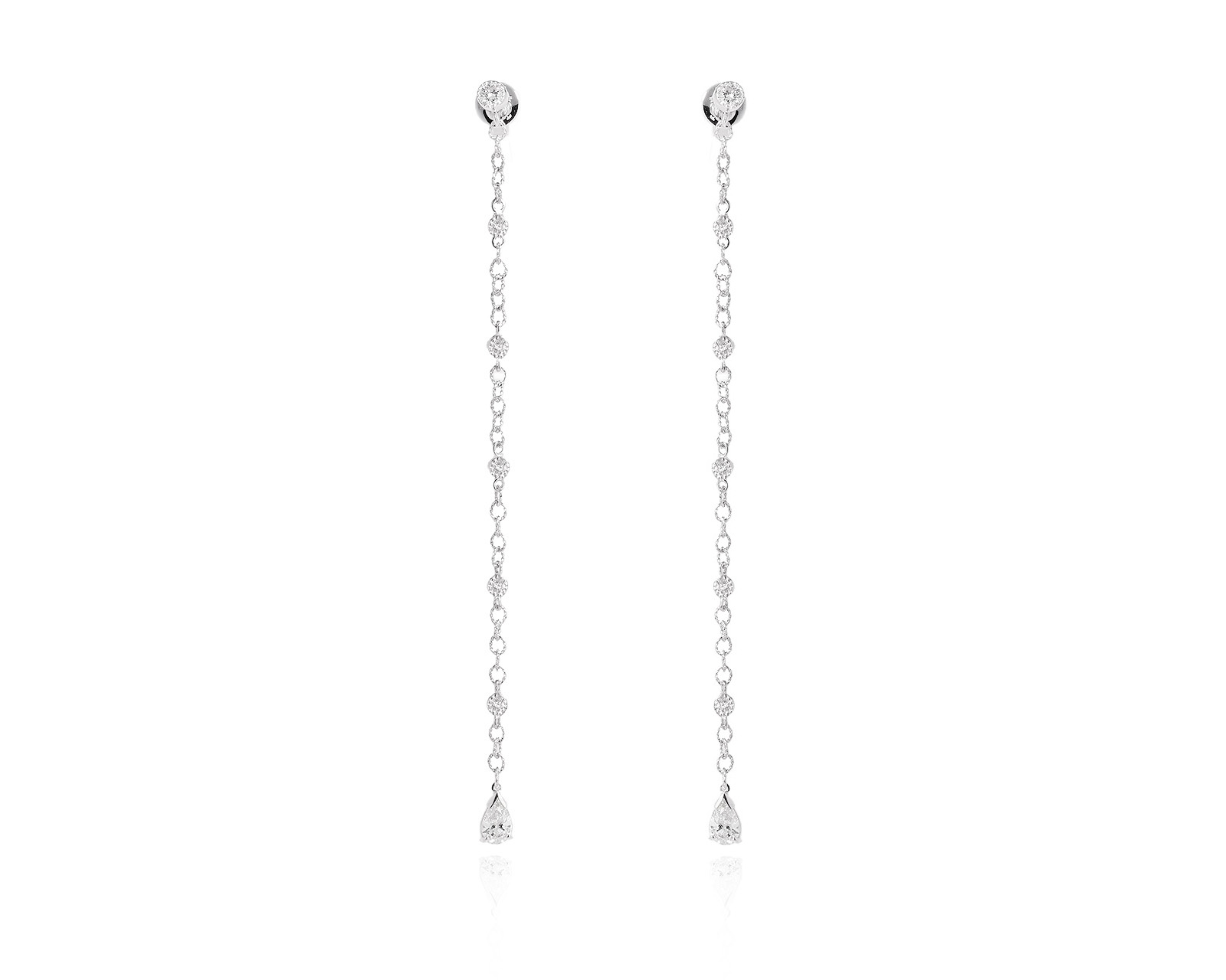 Оригинальные золотые серьги с бриллиантами 1.14ct Yana 180226/5