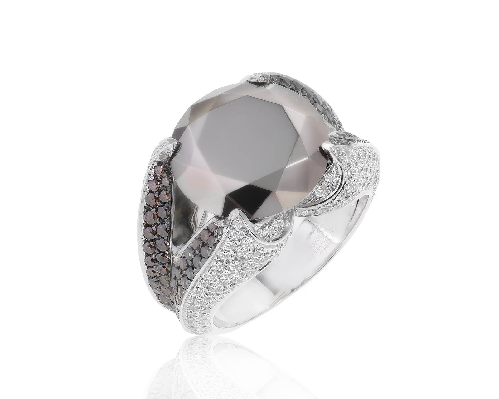 Оригинальное золотое кольцо с бриллиантами 3.17ct Chopard