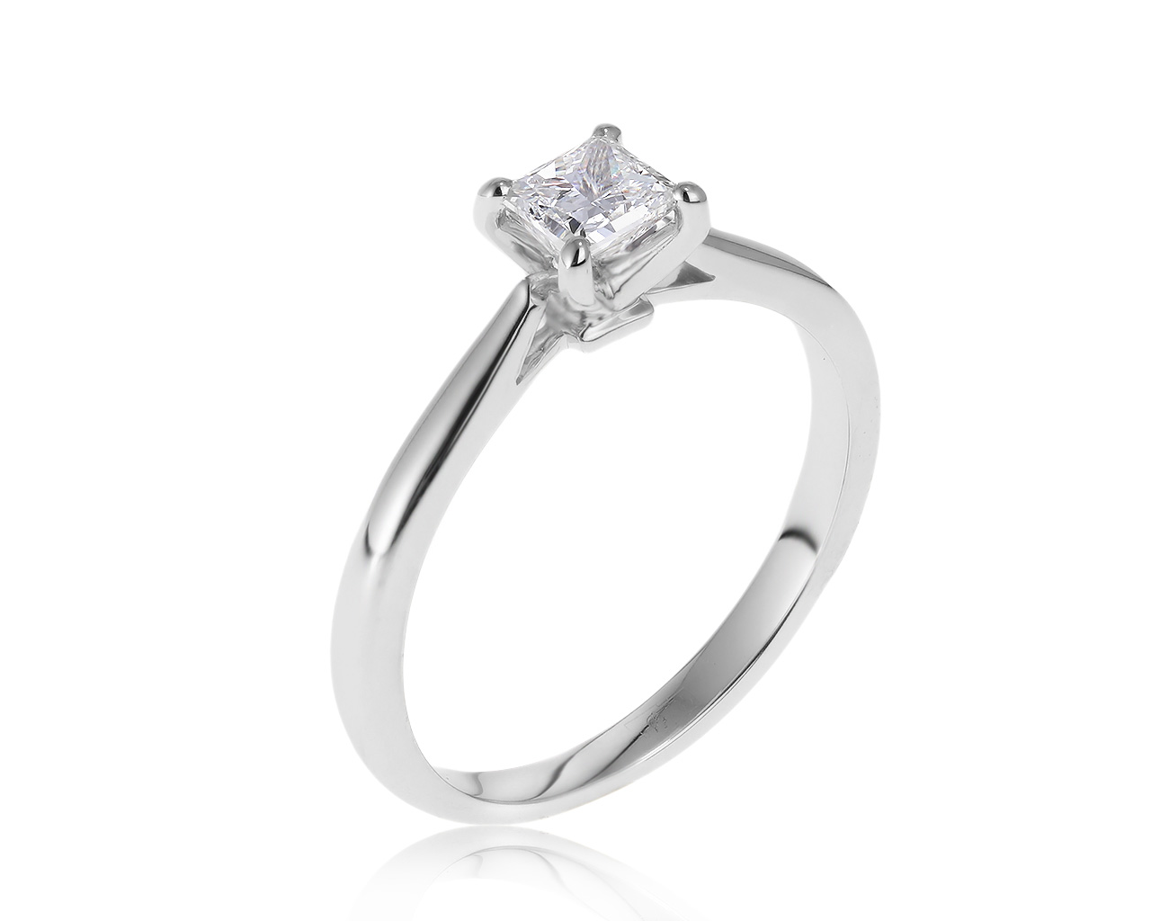 Оригинальное золотое кольцо с бриллиантом 0.40ct La Vivion 020221/3