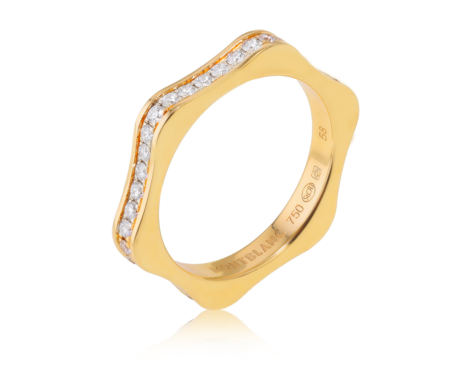 Оригинальное золотое кольцо Montblanc 4810 230923/1