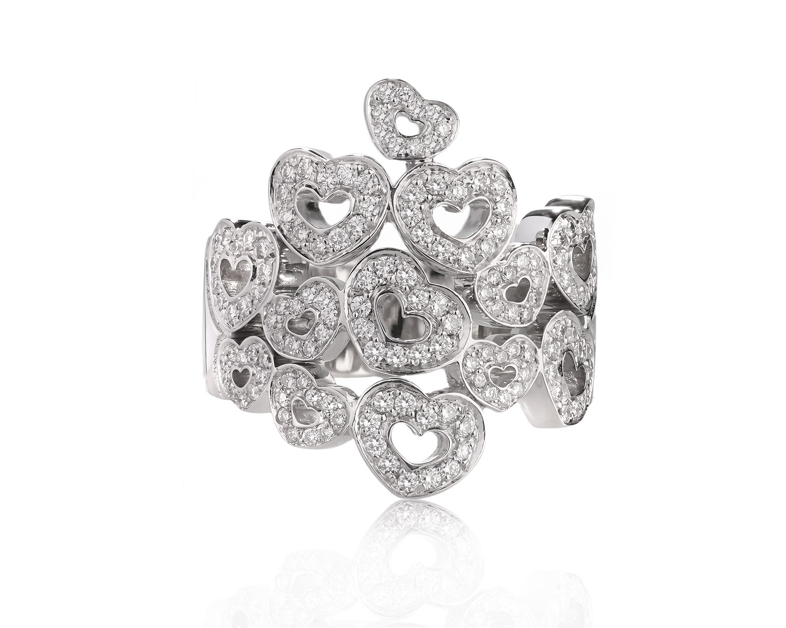 Оригинальное золотое кольцо с бриллиантами 0.85ct Pasquale Bruni Amore