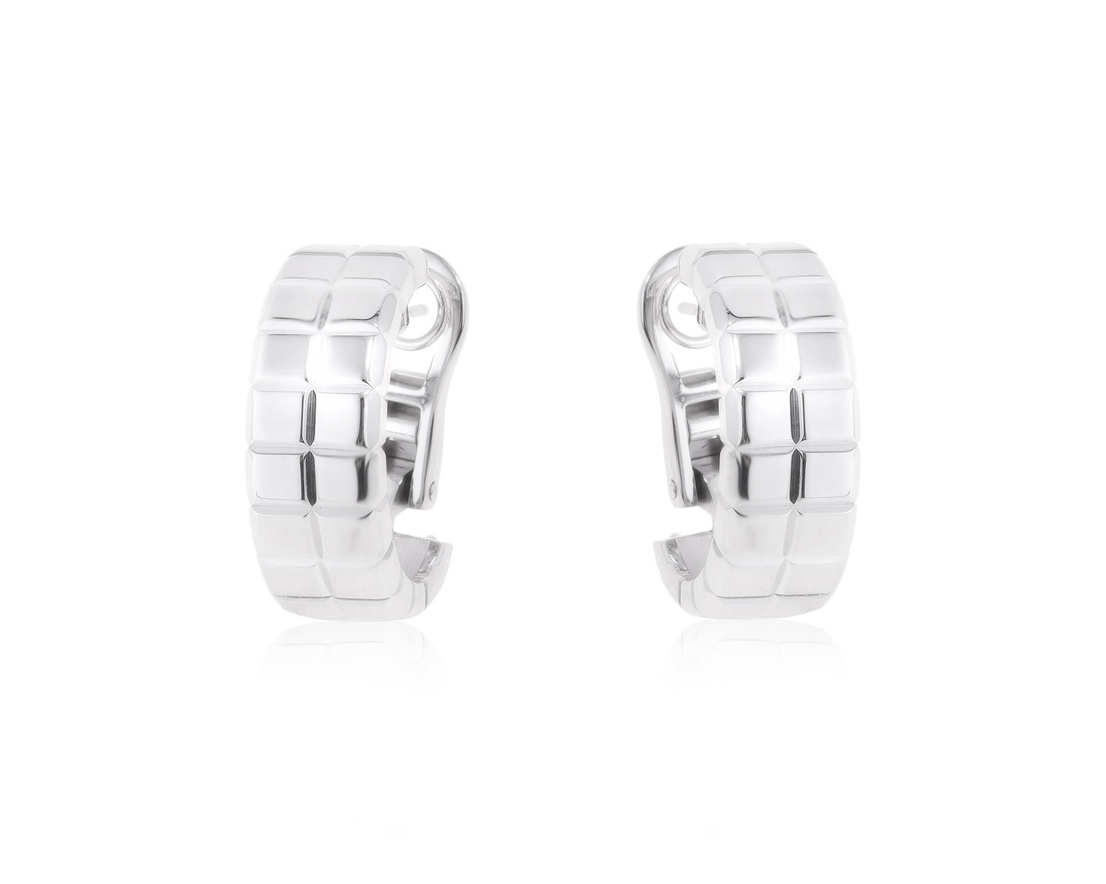 Оригинальные золотые серьги Chopard Ice Cube