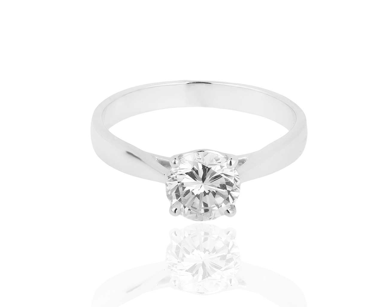 Помолвочное золотое кольцо с бриллиантом 1.06ct 080419/6 Помолвочное золотое кольцо с бриллиантом 1.06ct 080419/6