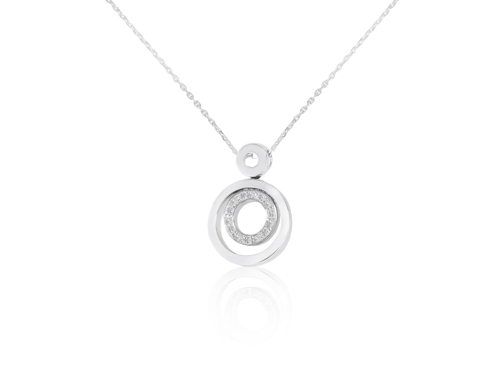 Достойный золотой кулон с бриллиантами 0.06ct 291221/4