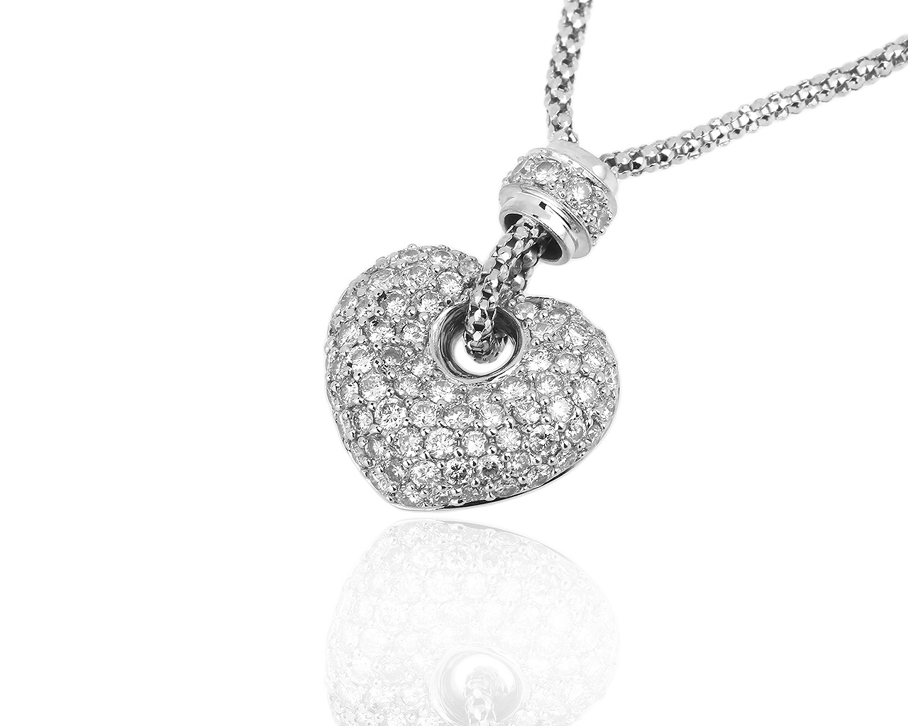 Итальянский золотой кулон с бриллиантами 1.35ct 110518/11