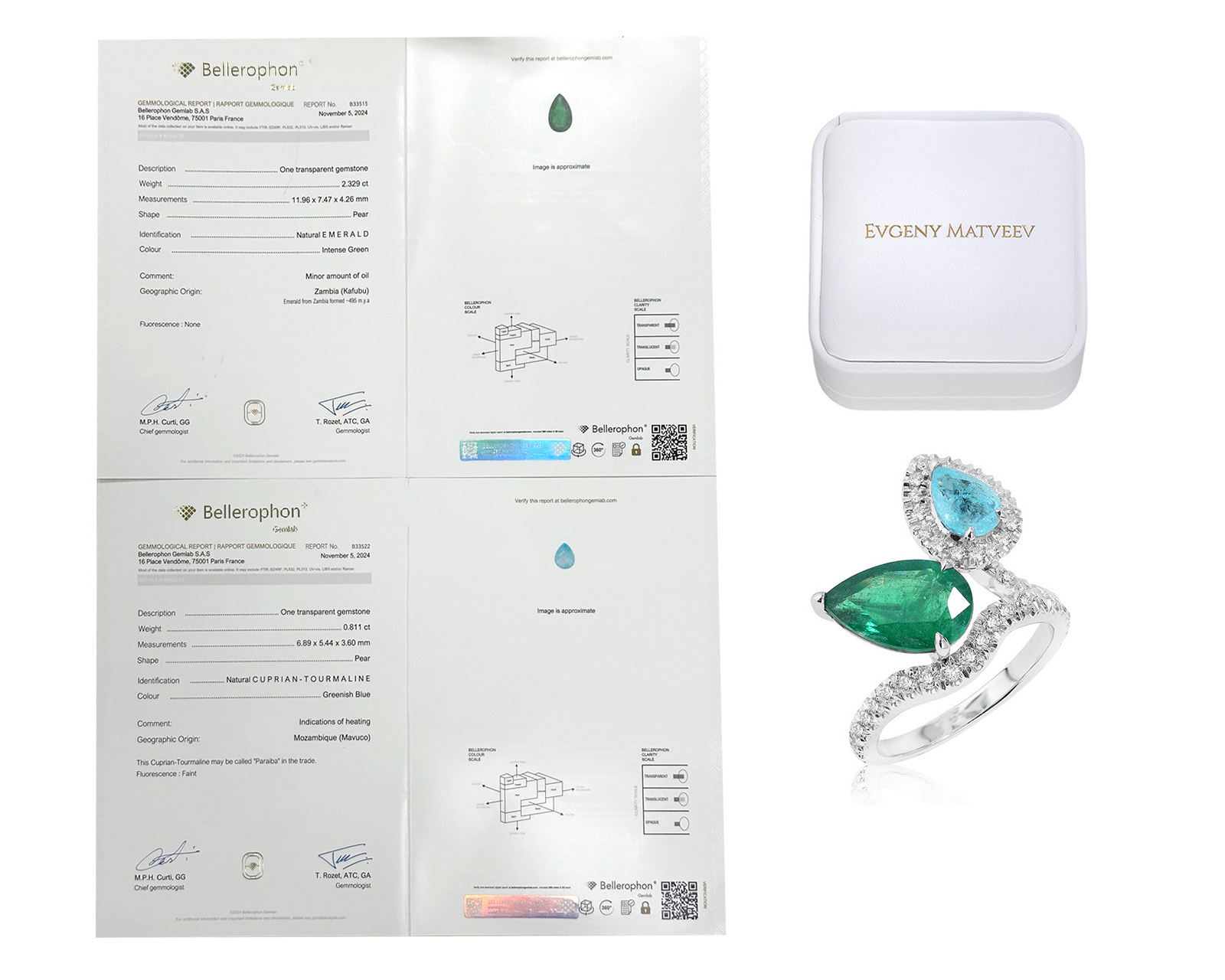 Золотое кольцо с изумрудом Замбия 2.32ct Evgeny Matveev