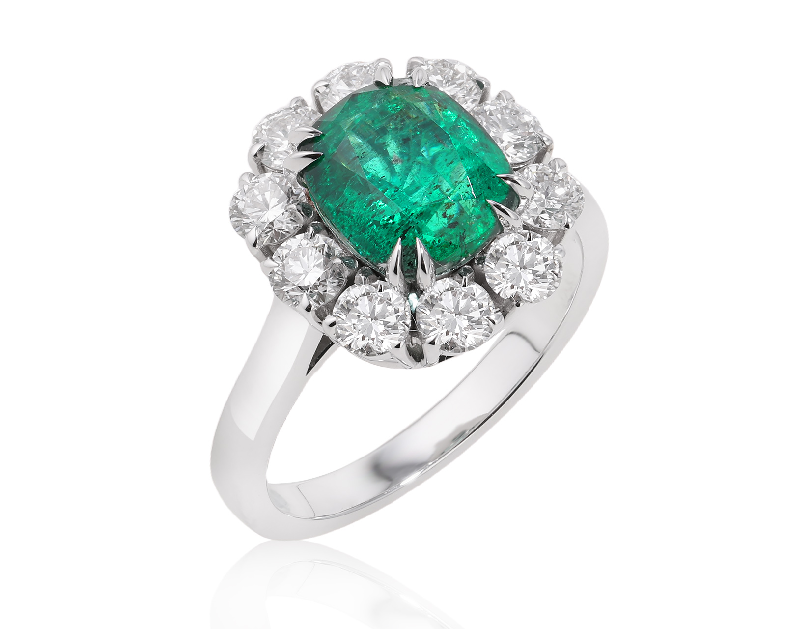 Золотое кольцо с изумрудом Замбия 2.59ct Evgeny Matveev 210725/Б198