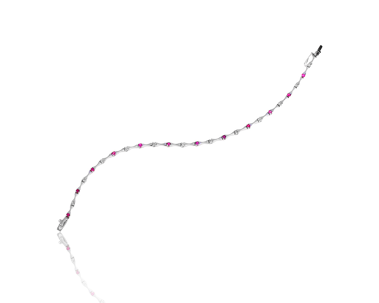 Лаконичный золотой браслет с бриллиантами 0.20ct 280819/6