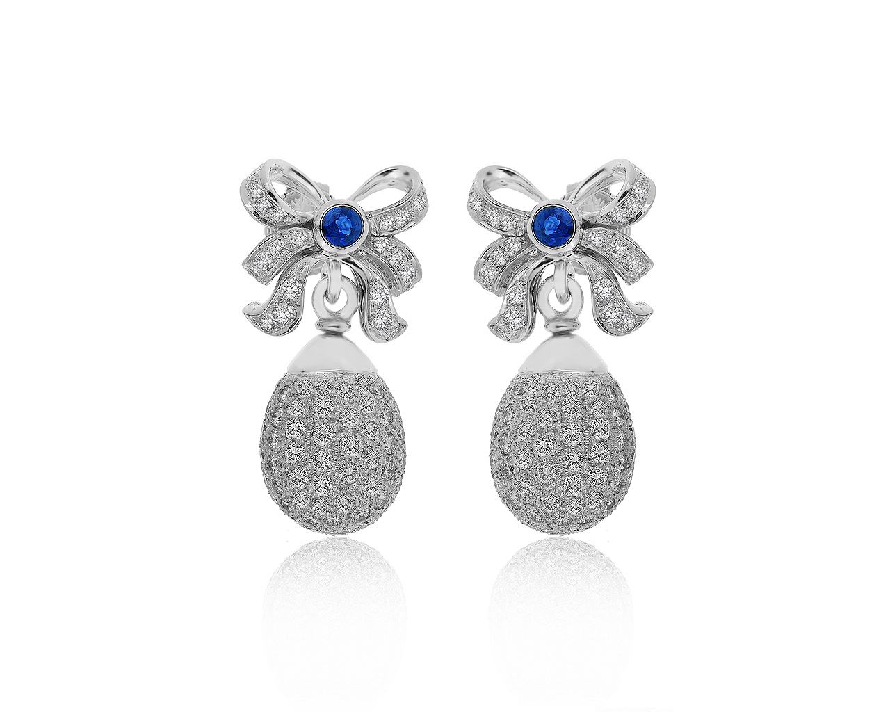 Оригинальные золотые серьги с бриллиантами 3.35ct Faberge 280220/7