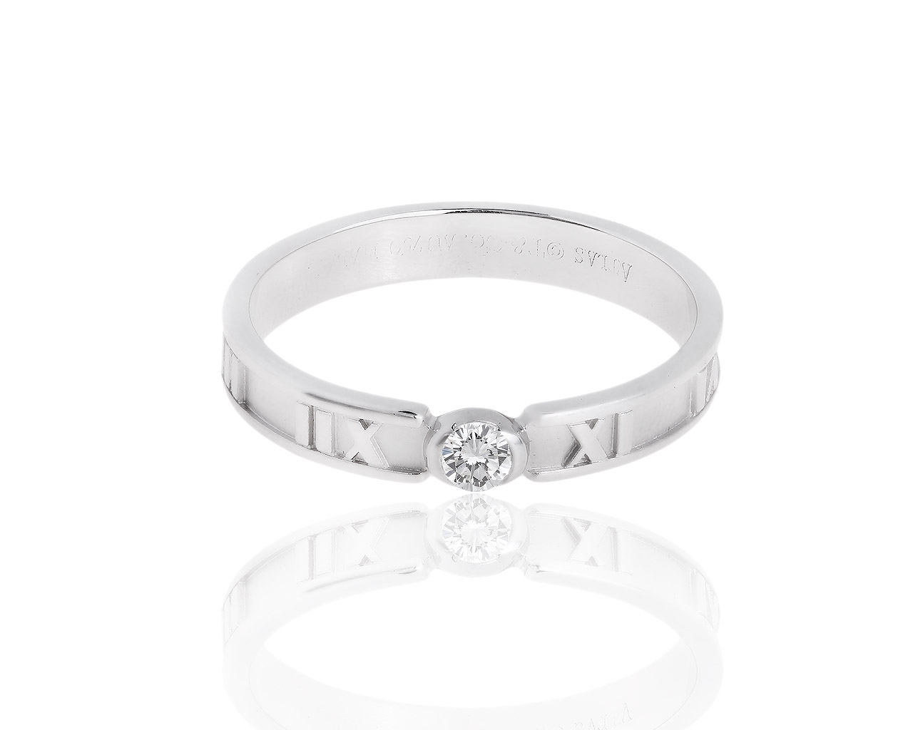 Обручальное золотое кольцо с бриллиантом Tiffany&Co Atlas 030918/6