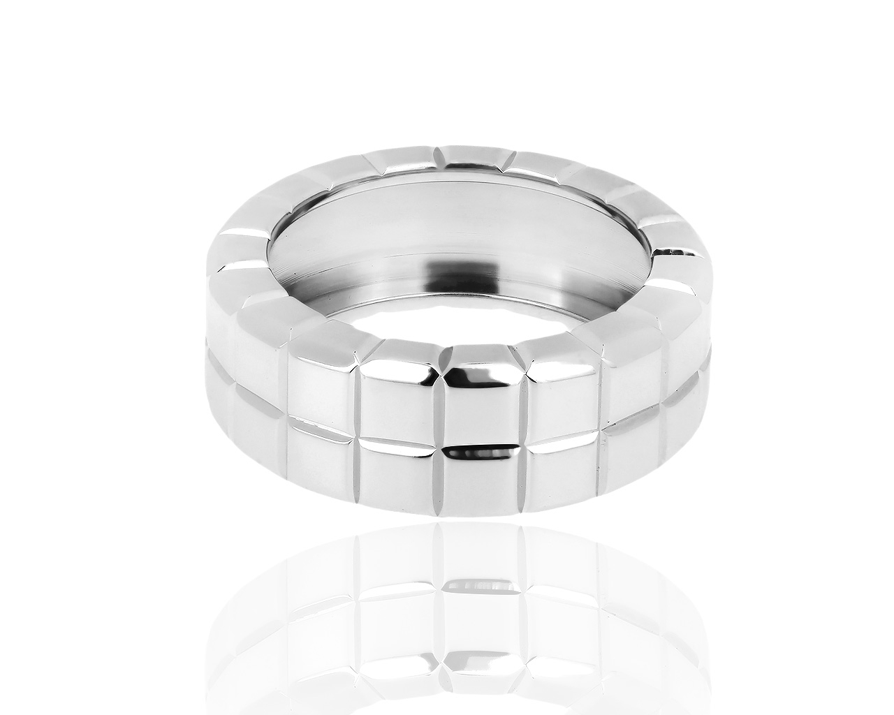 Стильное золотое кольцо Chopard Ice Cube 081118/1