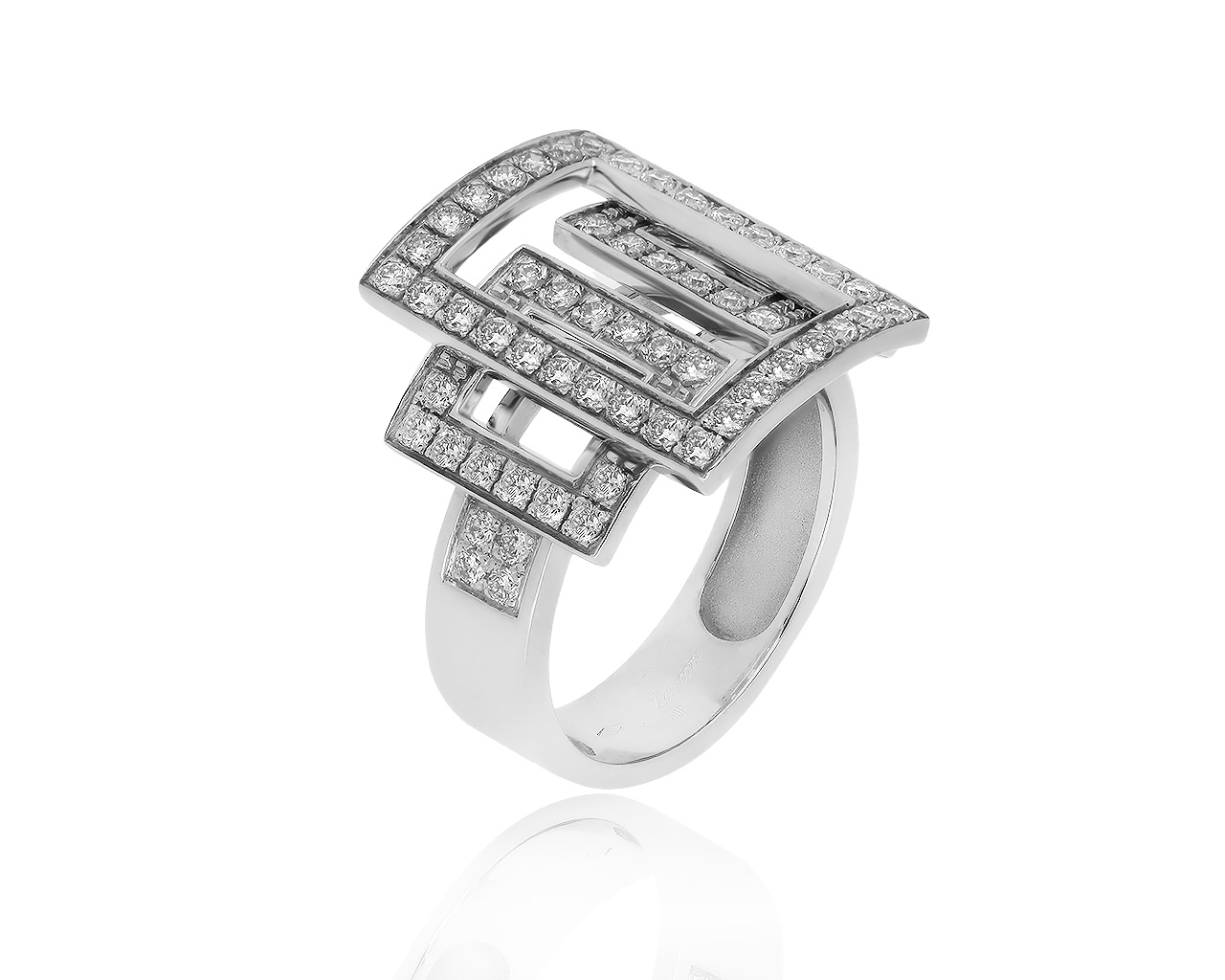 Оригинальное золотое кольцо с бриллиантами 1.05ct Zancan 190719/3