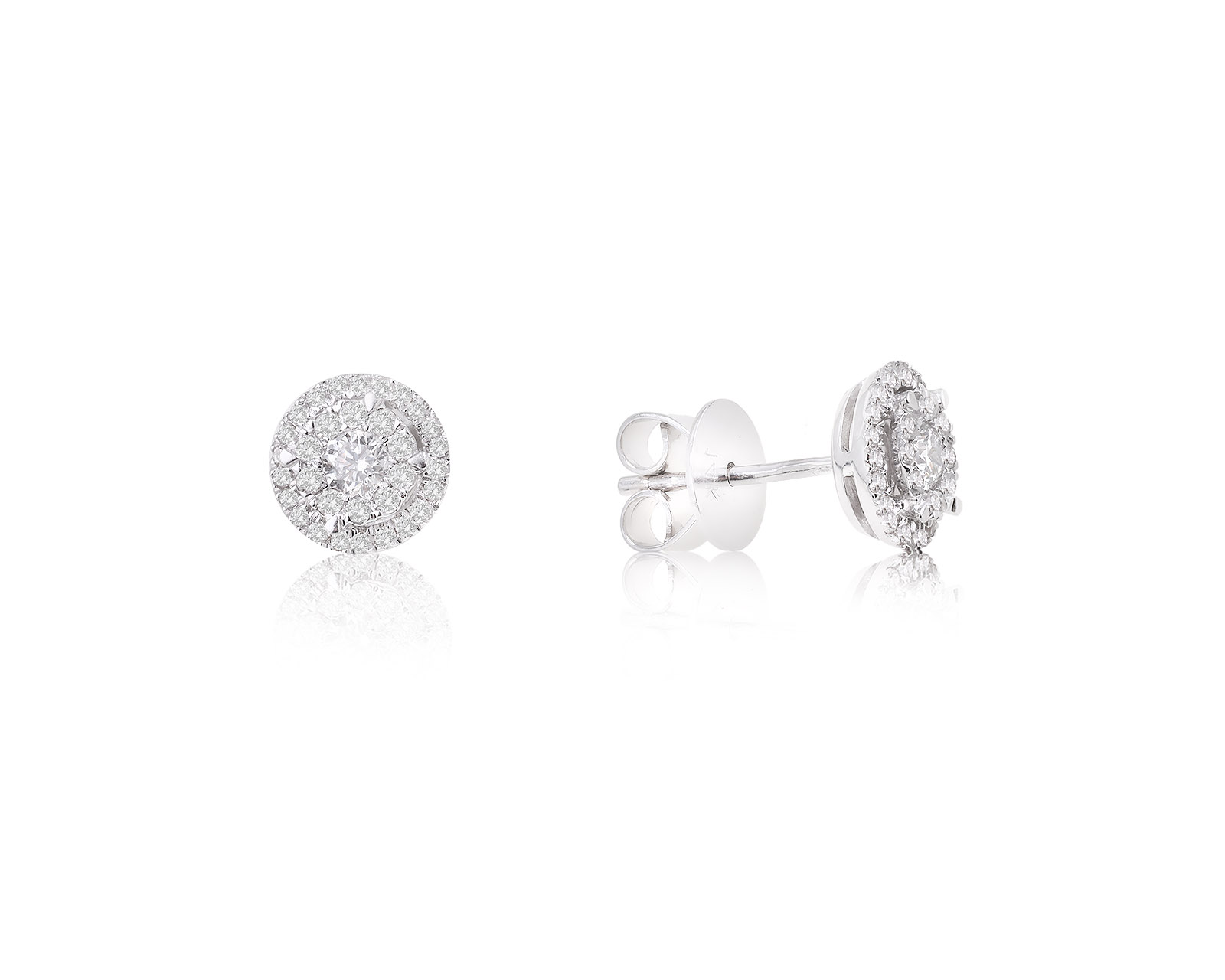 Золотые серьги с бриллиантами 0.41ct 070224/3