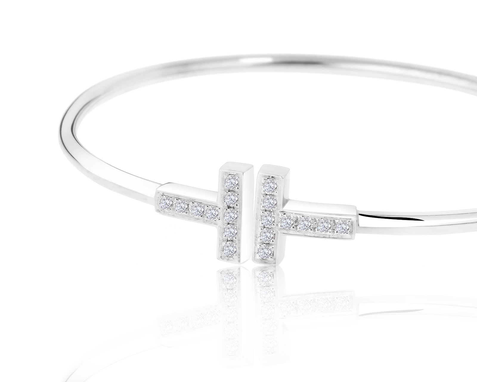 Оригинальный золотой браслет с бриллиантами 0.22ct Tiffany&Co T