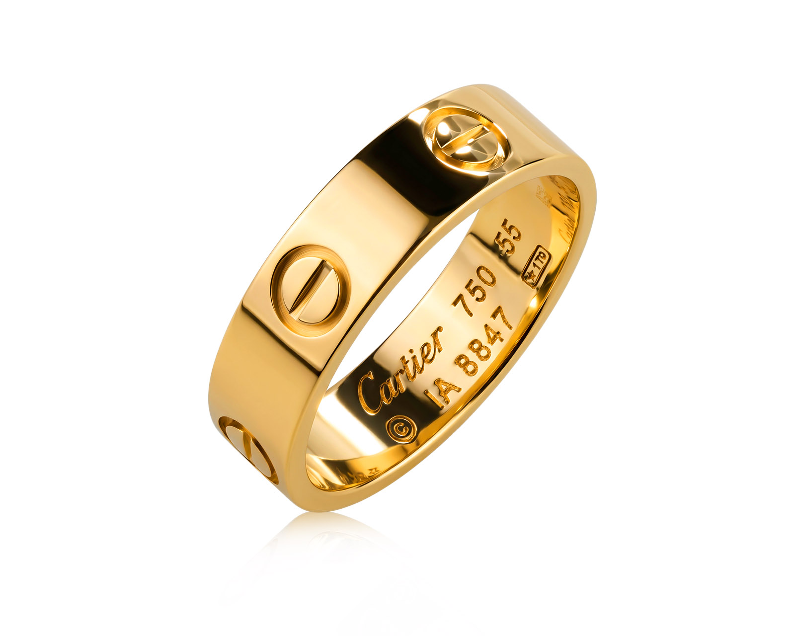Оригинальное золотое кольцо Cartier Love Classic 060526/1
