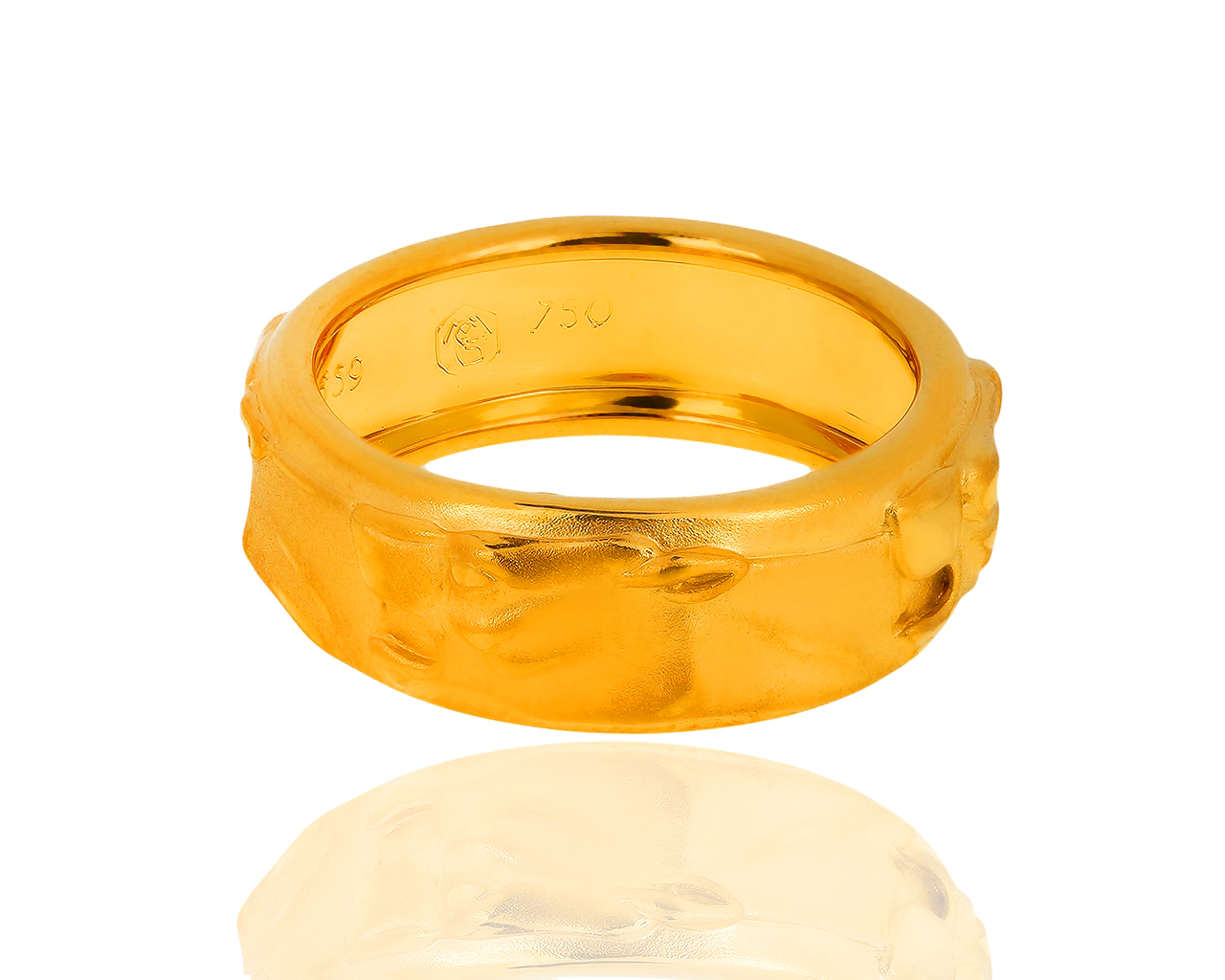 Модное золотое кольцо Carrera y Carrera Promessa 300119/3