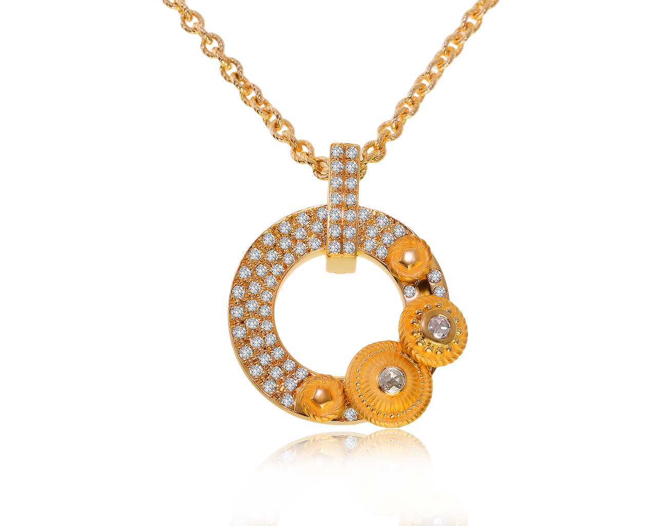 Оригинальный золотой кулон с бриллиантами 0.54ct Carrera y Carrera Pasadoble 010321/16