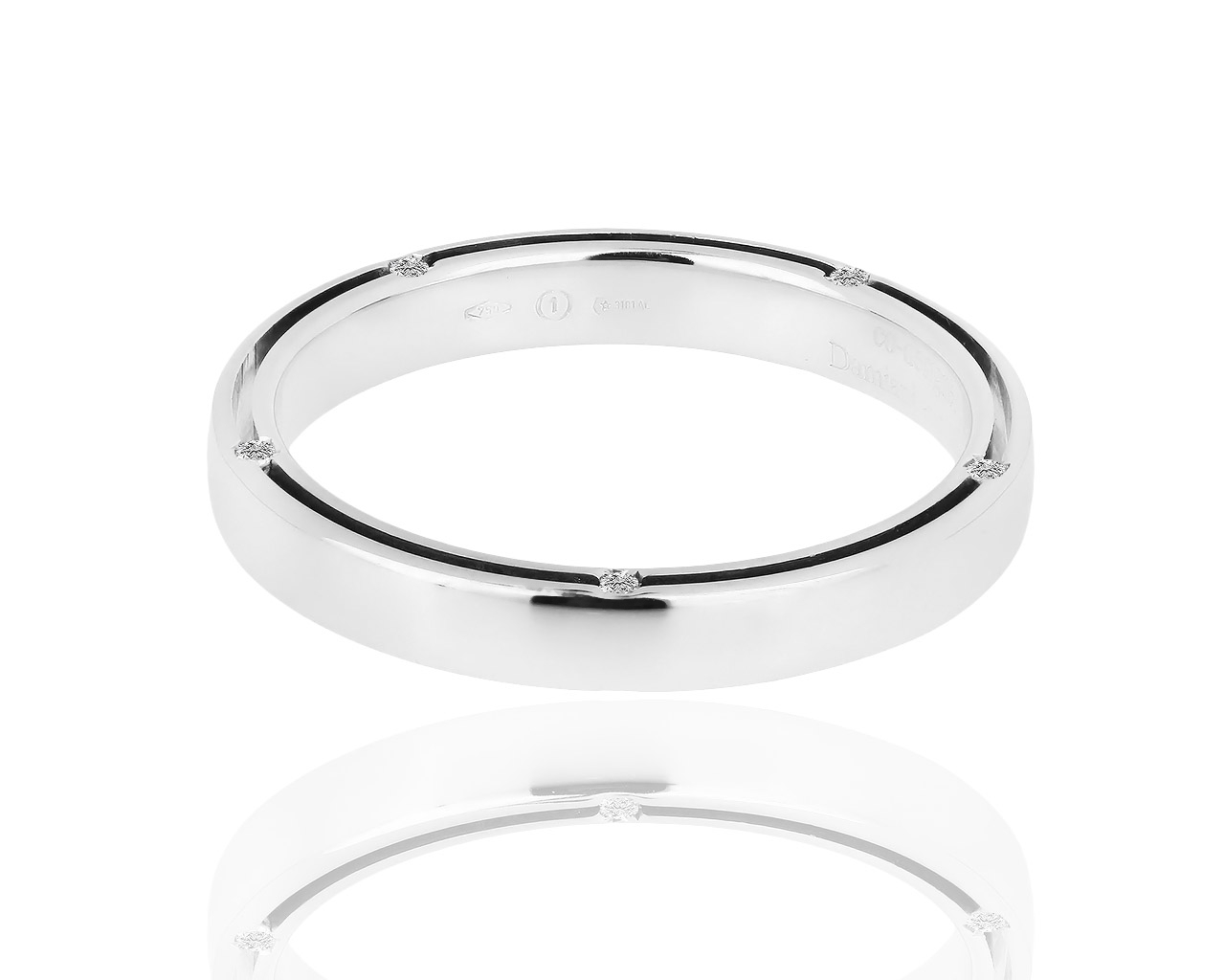 Золотое кольцо с бриллиантами 0.09ct Damiani Brad Pitt 191218/1